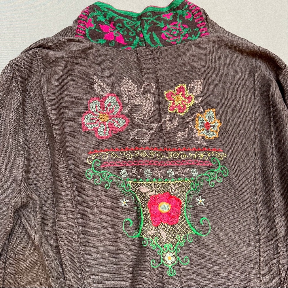 IVKO Woman embroidered cardigan sweater, 42. - Picture 6 of 9
